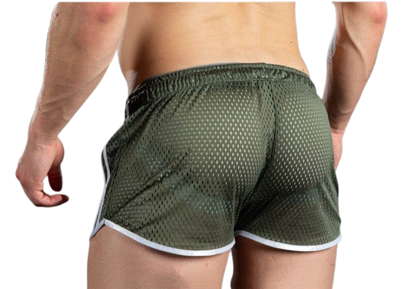 Buckle Up Short Shorts Mesh Net Quick Dry Gym Fitness